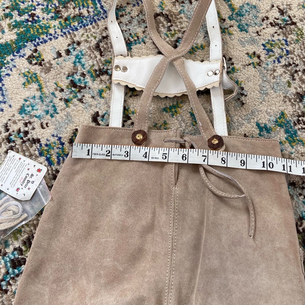 Octoberfest | NWT Leather Overalls | 3T - Picture 3 of 5